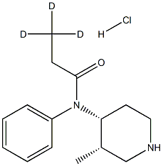 Normethyl Fentanyl-d3 Hydrochloride Salt Struktur
