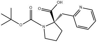 (Tert-Butoxy)Carbonyl (S)-Alpha-(2-Pyridinylmethyl)-Pro Structure