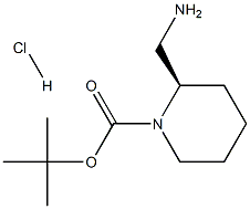 (R)-2-(氨基甲基)哌啶-1-羧酸叔丁酯盐酸盐,1217824-86-6,结构式