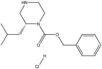 (R)-1-N-CBZ-2-ISOBUTYLPIPERAZINE -HCl Structure