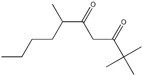 2,2,6-Trimethyl-3,5-decanedione, 95% 化学構造式