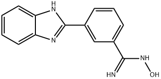 3-(2-ベンズイミダゾリル)ベンズアミドオキシム 化学構造式