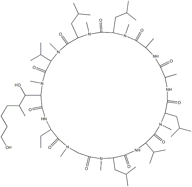 环孢菌素AM 5 结构式