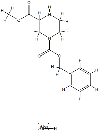 4-N-CBZ-PIPERAZINE-2-CARBOXYLIC ACID METHYL ESTER-HCl Structure