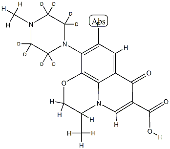 氧氟沙星-D8, 1219170-21-4, 结构式