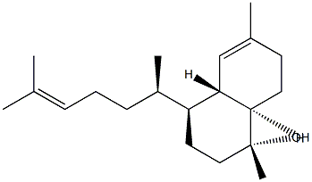 (1S)-4β-[(R)-6-Methyl-5-hepten-2-yl]-1,2,3,4,4aβ,7,8,8aα-octahydro-1,6-dimethylnaphthalen-1β-ol Struktur