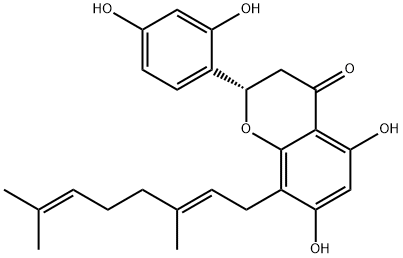 槐黄烷酮C, 121927-91-1, 结构式