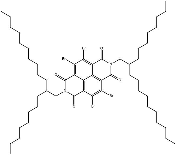 4,5,9,10-TetrabroMo-2,7-bis(2-octyldodecyl)benzo[lMn][3,8]phenanthroline-1,3,6,8-tetraone Struktur