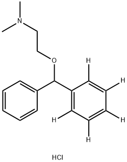 五氘代盐酸苯海拉明, 1219795-16-0, 结构式