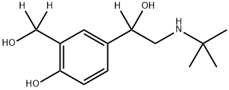 沙丁胺醇-D3, 1219798-60-3, 结构式