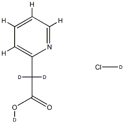 2-Pyridylacetic--d2 Acid-OD DCl, 1219802-51-3, 结构式