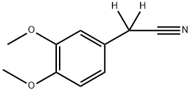 3,4-DiMethoxyphenylacetonitrile-a,a-d2 Structure