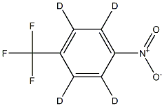 4‐ニトロ‐Α,Α,Α‐トリフルオロトルエン‐2,3,5,6‐D4 化学構造式