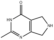 2-甲基-6,7-二氢-5H-吡咯烷并[3,4-D]嘧啶-4-醇 结构式