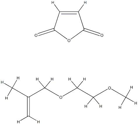 polyoxyethylene (2-methyl-2-propenyl) methyl diether-maleic anhydride copolymer,122107-16-8,结构式