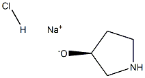 3-Pyrrolidinol, (3S)-, sodium salt, hydrochloride (1:1:1) Struktur