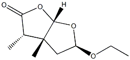 Furo[2,3-b]furan-2(3H)-one, 5-ethoxytetrahydro-3,3a-dimethyl-, (3alpha,3aba,5ba,6aba)- (9CI),122210-66-6,结构式