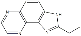 1H-Imidazo[4,5-f]quinoxaline,2-ethyl-(9CI) 结构式