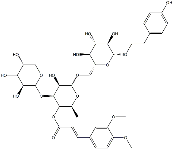 4-dimethylcaffeoylmussatioside,122279-91-8,结构式