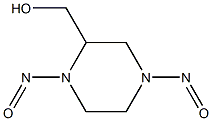 2-Piperazinemethanol,1,4-dinitroso-(9CI) Struktur