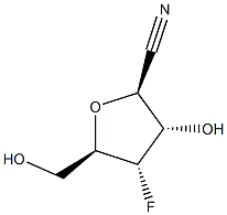 D-Allononitrile, 2,5-anhydro-4-deoxy-4-fluoro- (9CI) Structure