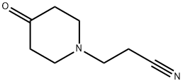 3-(4-oxopiperidin-1-yl)propanenitrile Struktur