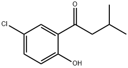 1-(5-氯-2-羟基苯基)-3-甲基丁烷烷-1-酮 结构式