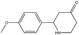 2-(4-methoxyphenyl)piperidin-4-one Structure
