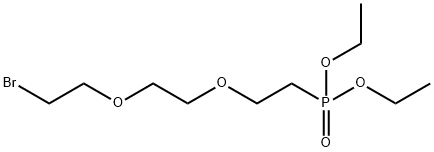 Bromo-PEG2-phosphonic acid ethyl ester 化学構造式