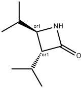 2-Azetidinone,3,4-bis(1-methylethyl)-,(3R,4R)-rel-(9CI) Struktur