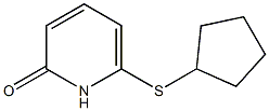 2(1H)-Pyridinone,6-(cyclopentylthio)-(9CI) Structure