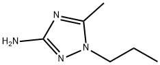 5-甲基-1-丙基-1H-1,2,4-三唑-3-胺,1227465-52-2,结构式