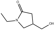 1-乙基-4-(羟甲基)吡咯烷-2-酮 结构式