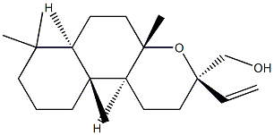 16-hydroxy-13-manoyl oxide Struktur
