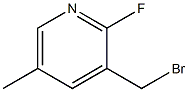 3-(bromomethyl)-2-fluoro-5-methylpyridine Structure