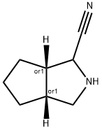 rel-(1R,5S)-2-cyano-3-azabicyclo[3,3,0]octane Structure