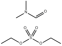 乙氧基亚甲基-N,N-二甲基亚胺硫酸乙酯 结构式