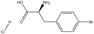 4-Bromophenylalanine Hydrochloride Salt Structure