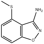 4-(Methylthio)benzo[d]isoxazol-3-amine, 1228574-44-4, 结构式