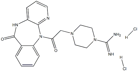 グアニルピレンゼピン 化学構造式