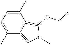 2H-Isoindole,1-ethoxy-2,4,7-trimethyl-(9CI) Struktur