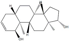5α-Androst-2-ene-1α,17β-diol,1229-06-7,结构式