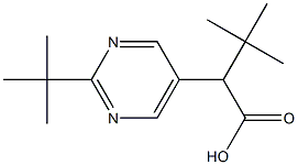 5-Pyrimidineacetic acid, -alpha-,2-bis(1,1-dimethylethyl)- (9CI) Struktur