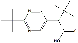 5-Pyrimidineacetic acid, -alpha-,2-bis(1,1-dimethylethyl)- (9CI),122936-20-3,结构式