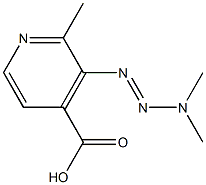 4-Pyridinecarboxylicacid,3-(3,3-dimethyl-1-triazenyl)-2-methyl-(9CI) Structure