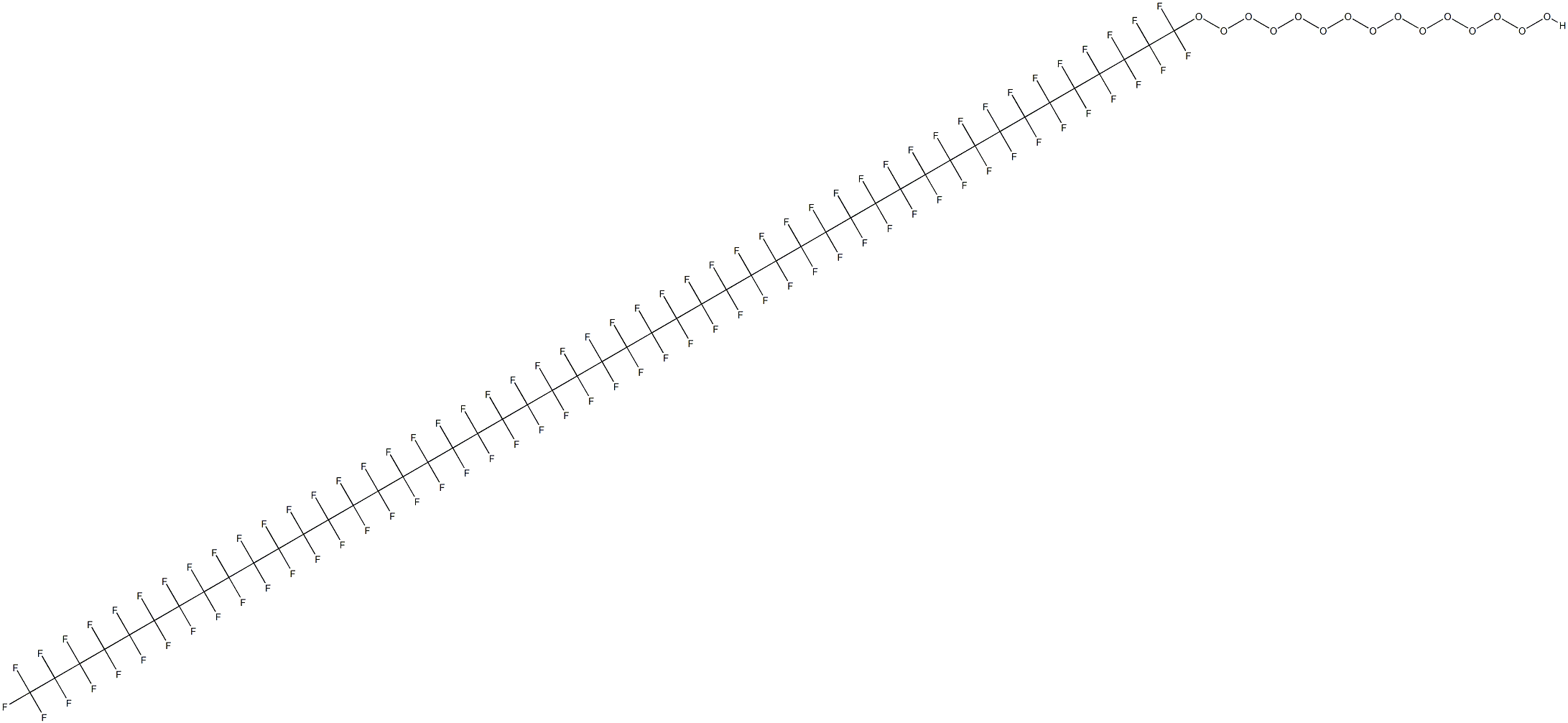 perfluoro(pentadecaoxypropylene)oxyethylene Structure