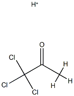 2-Propanone,  1,1,1-trichloro-,  conjugate  acid  (9CI),123107-20-0,结构式