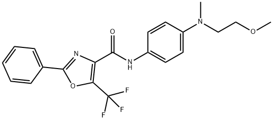 N-[4-[(2-Methoxyethyl)methylamino]phenyl]-2-phenyl-5-(trifluoromethyl)-4-oxazolecarboxamide