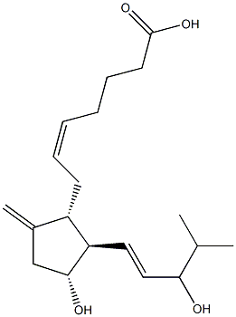 9-deoxy-16,16-dimethyl-tetranor-9-methyleneprostaglandin E2 化学構造式