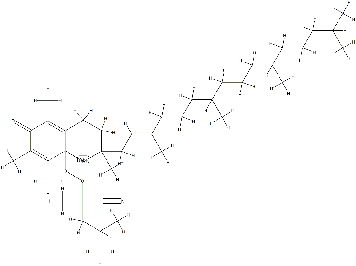 8-((2,4-dimethyl-1-nitrilopent-2-yl)dioxy)tocopherone Structure